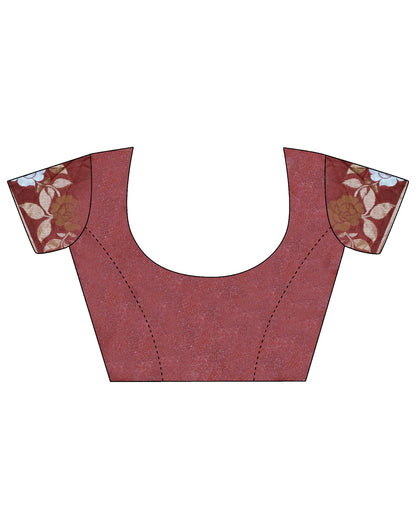 Maroon Self Weaving Saree | Sudathi