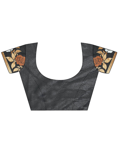 Black Self Weaving Saree | Sudathi