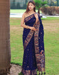 Blue Silk Woven Saree | Sudathi
