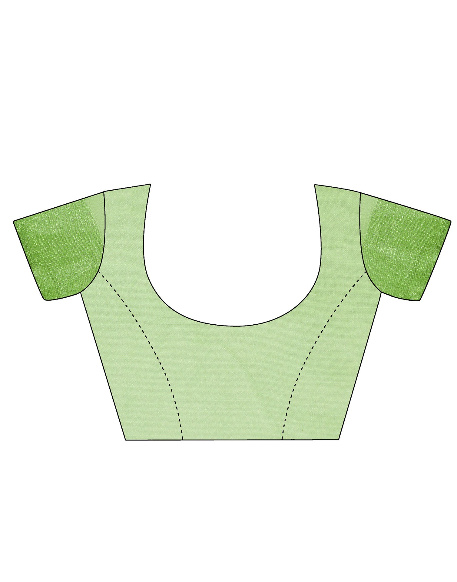 Parrot Green Cotton Embroidery Saree | Leemboodi