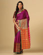 Rani Pink Silk Woven Saree | Sudathi