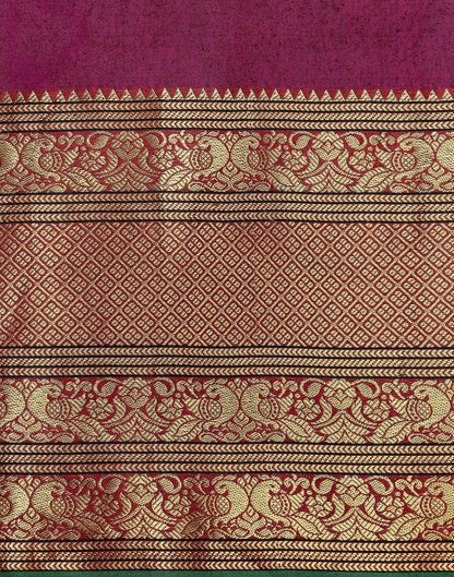 Rani Pink Silk Woven Saree | Sudathi