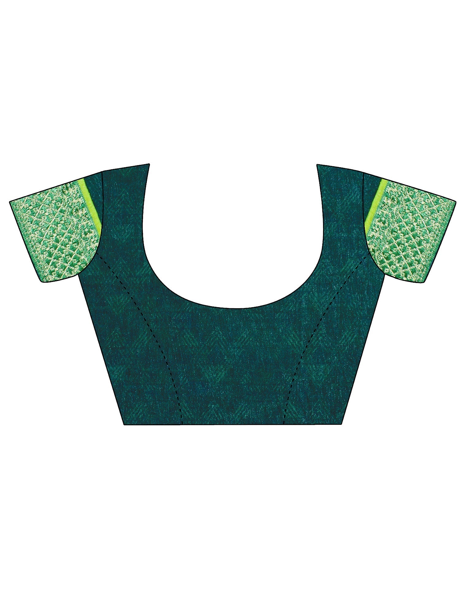 Green Chiffon Printed Saree | Sudathi