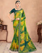 Green Chiffon Printed Saree | Sudathi