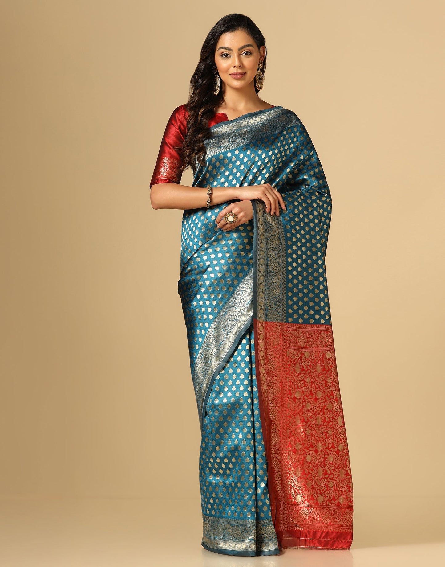 Blue Banarasi Silk Saree | Sudathi