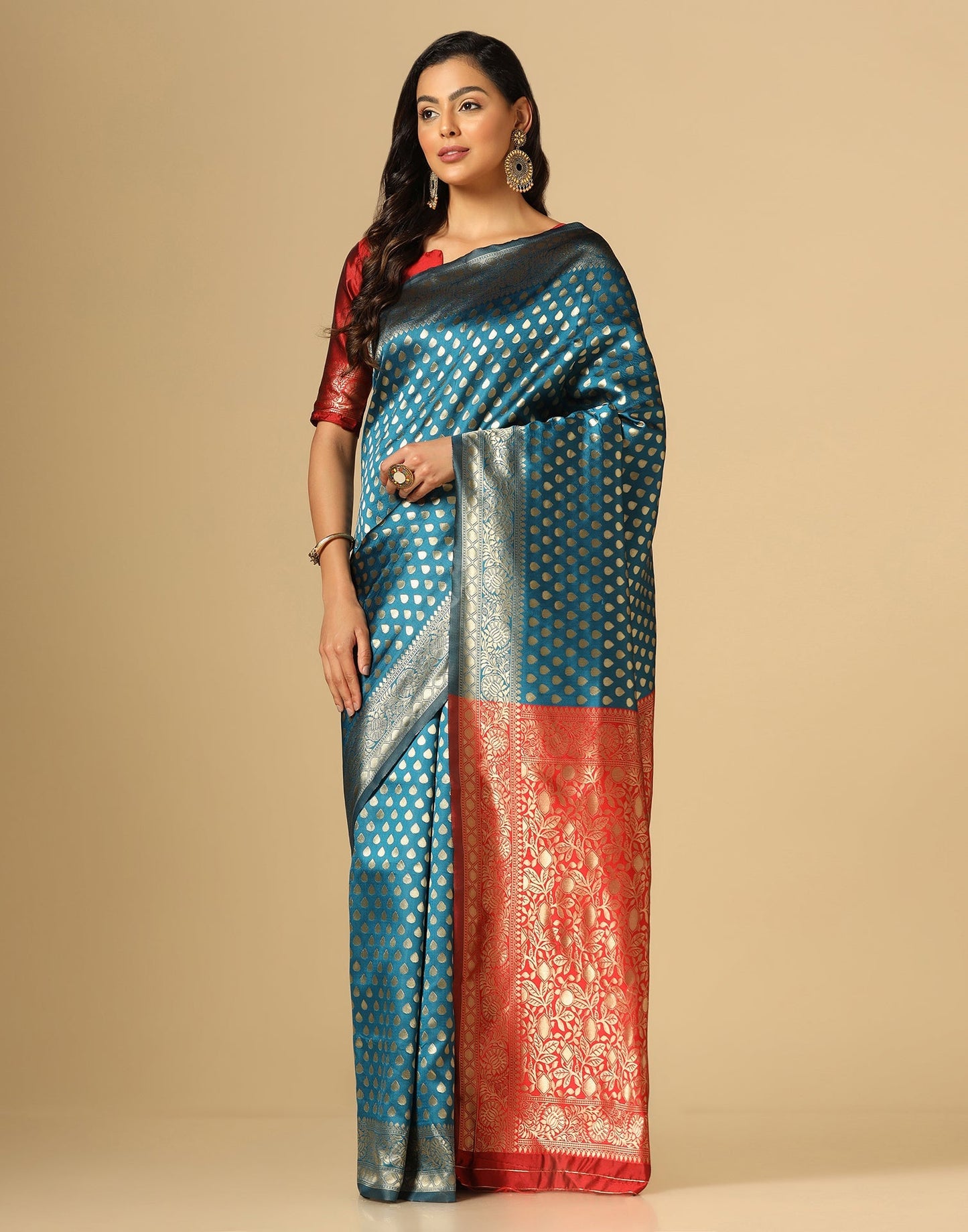 Blue Banarasi Silk Saree | Sudathi