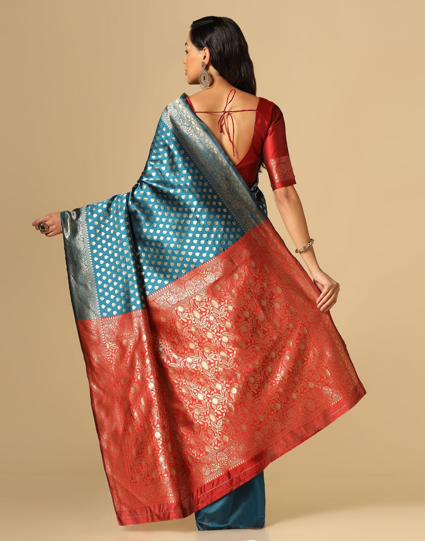 Blue Banarasi Silk Saree | Sudathi