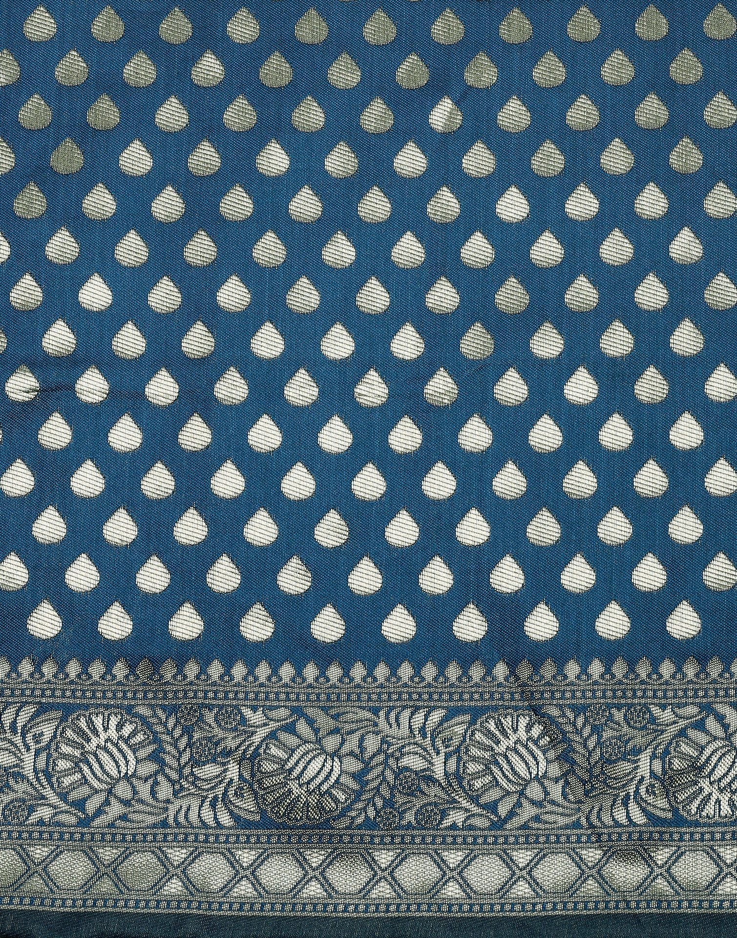 Blue Banarasi Silk Saree | Sudathi