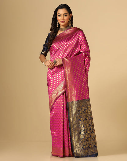 Pink Banarasi Silk Saree | Sudathi