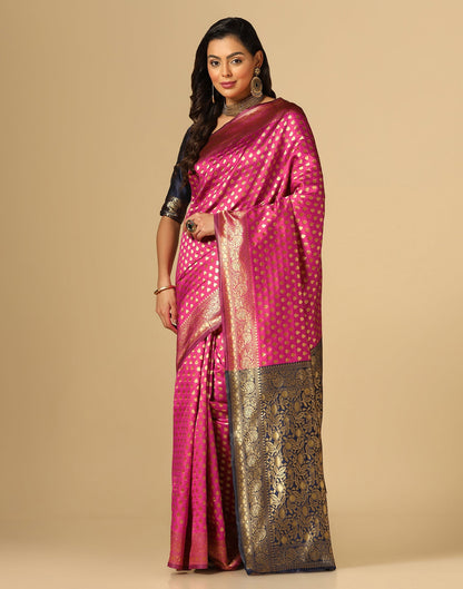 Pink Banarasi Silk Saree | Sudathi