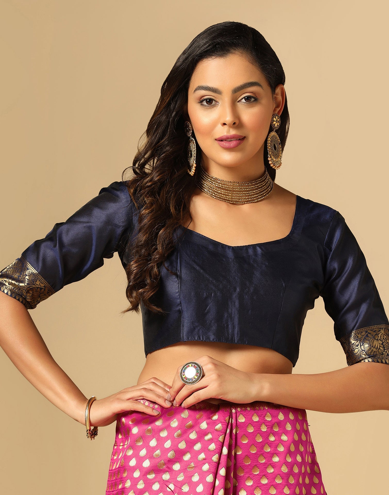 Pink Banarasi Silk Saree | Sudathi