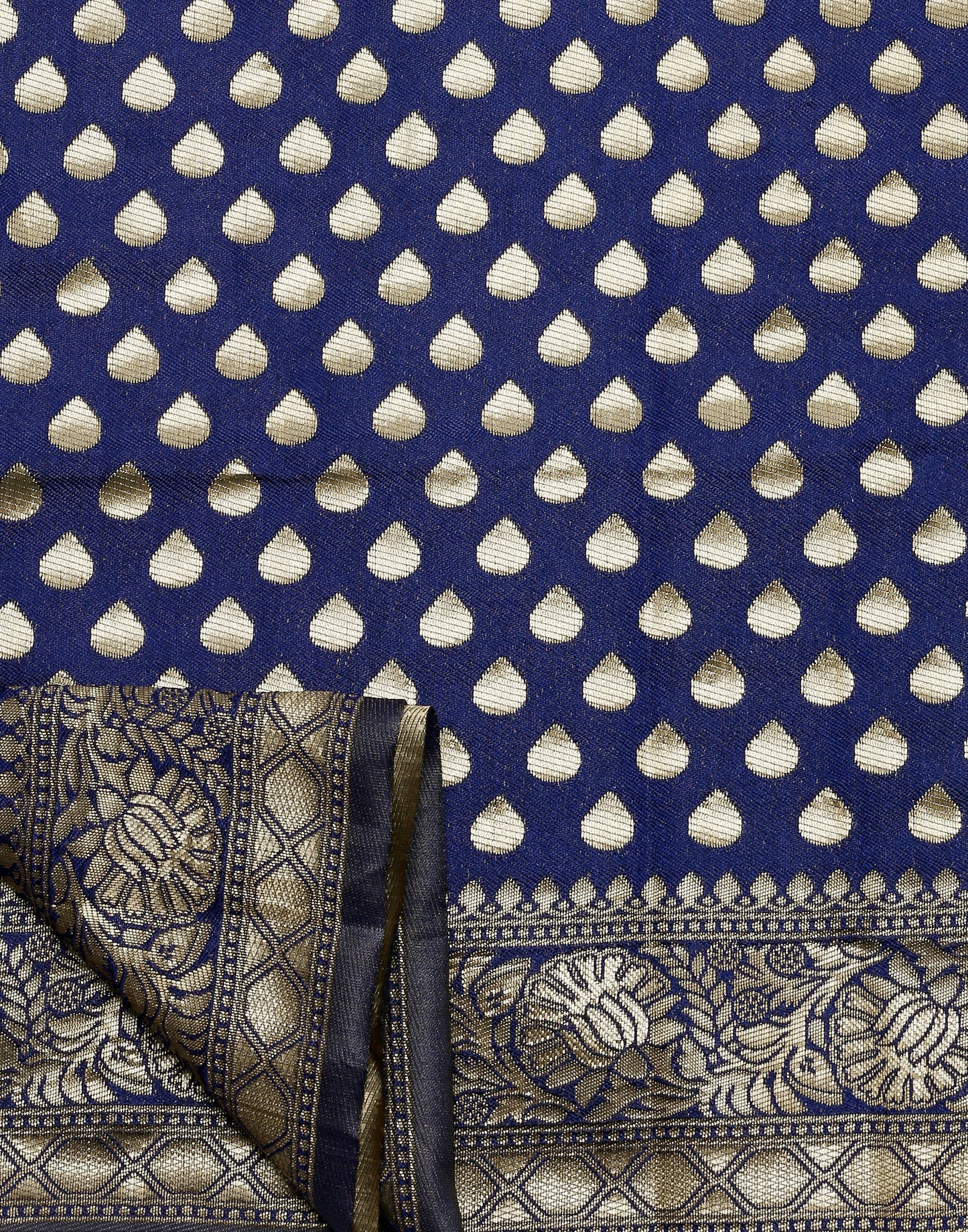 Dark Blue Silk Weaving Saree
