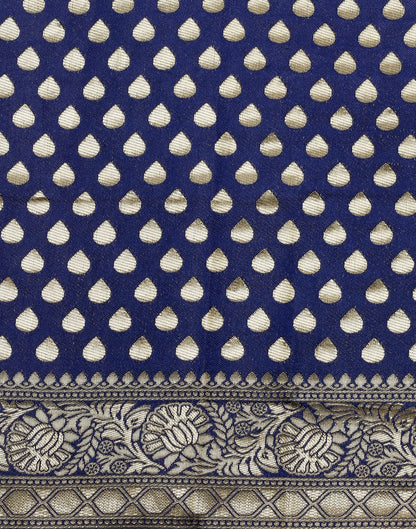 Dark Blue Silk Weaving Saree