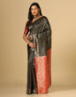 Black Silk Weaving Saree