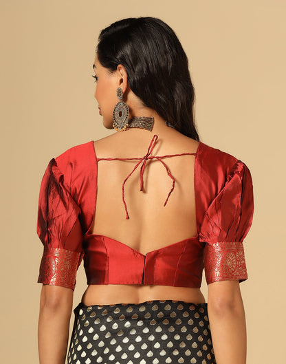 Black Silk Weaving Saree