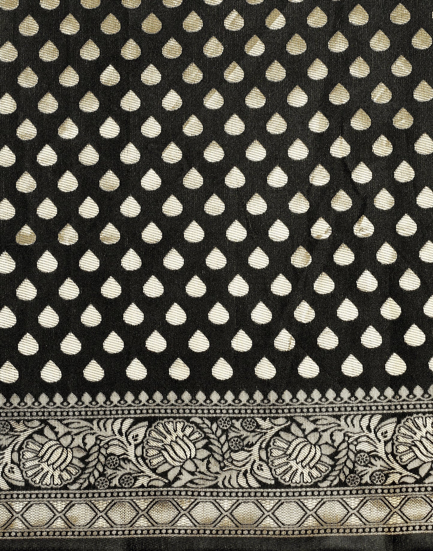 Black Silk Weaving Saree