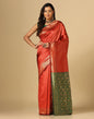 Red Silk Weaving Saree