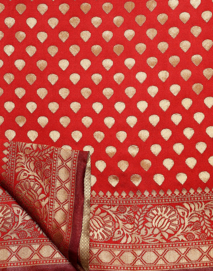 Red Silk Weaving Saree