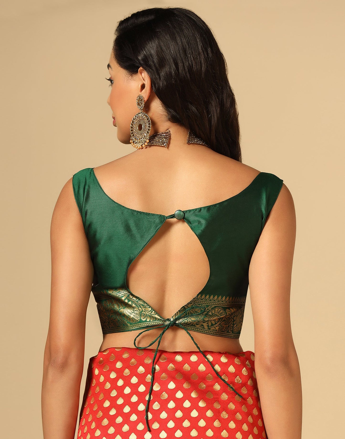 Red Silk Weaving Saree