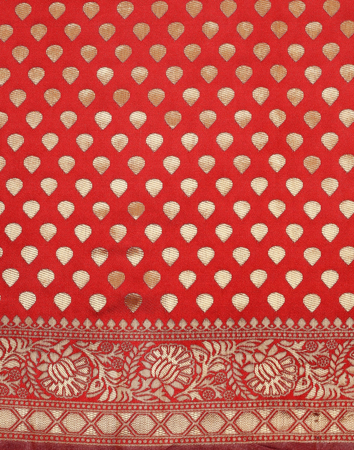 Red Silk Weaving Saree