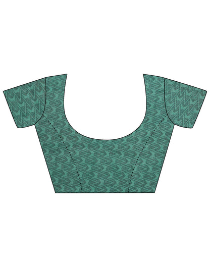 Rama Green Georgette Printed Saree | Sudathi