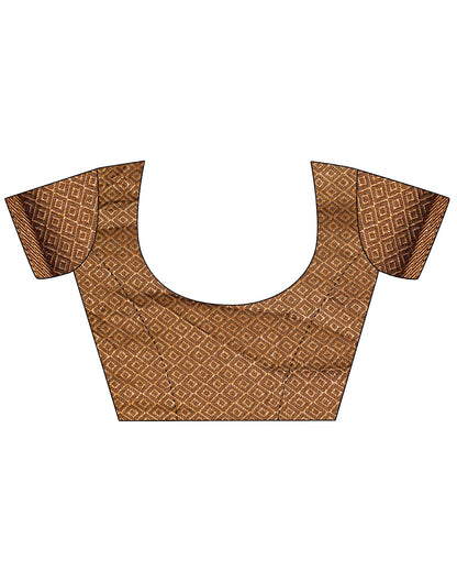 Coffee Banarasi Silk Saree | Sudathi