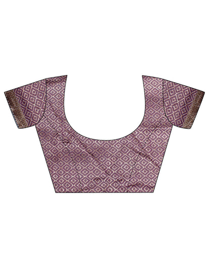 Maroon Banarasi Silk Saree | Sudathi