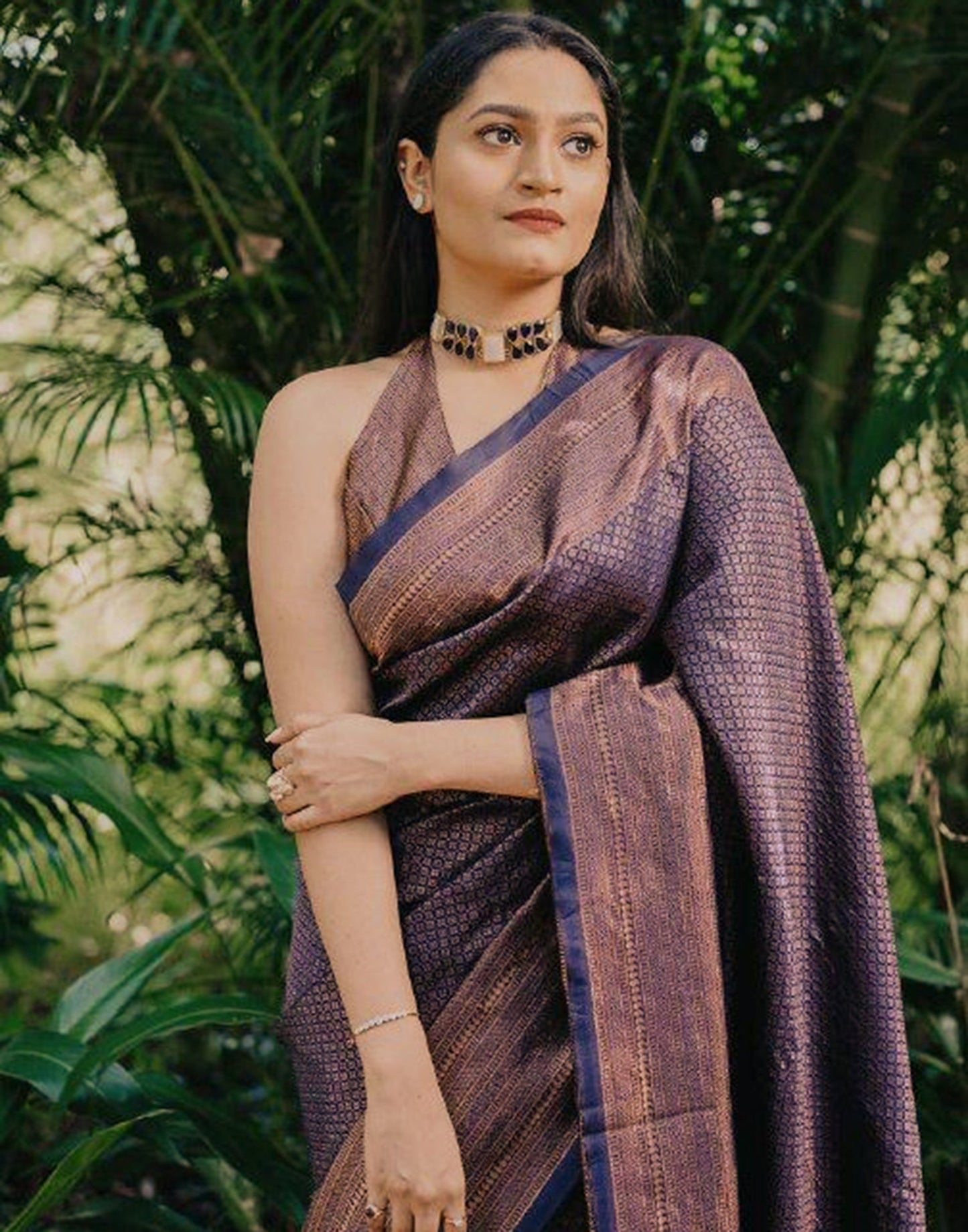 Blue Banarasi Silk Saree | Sudathi