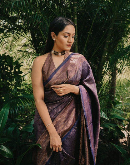 Blue Banarasi Silk Saree | Sudathi