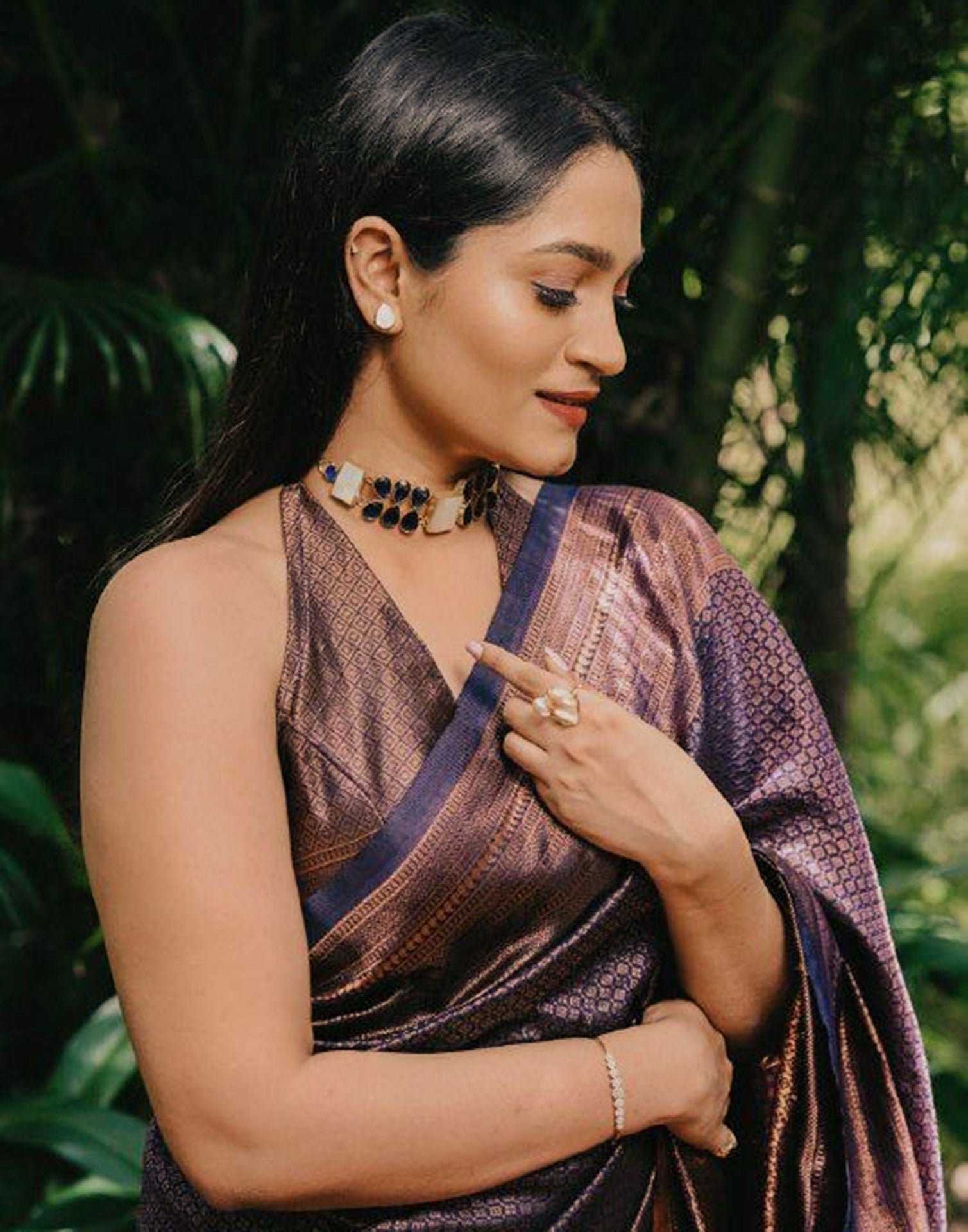 Blue Banarasi Silk Saree | Sudathi