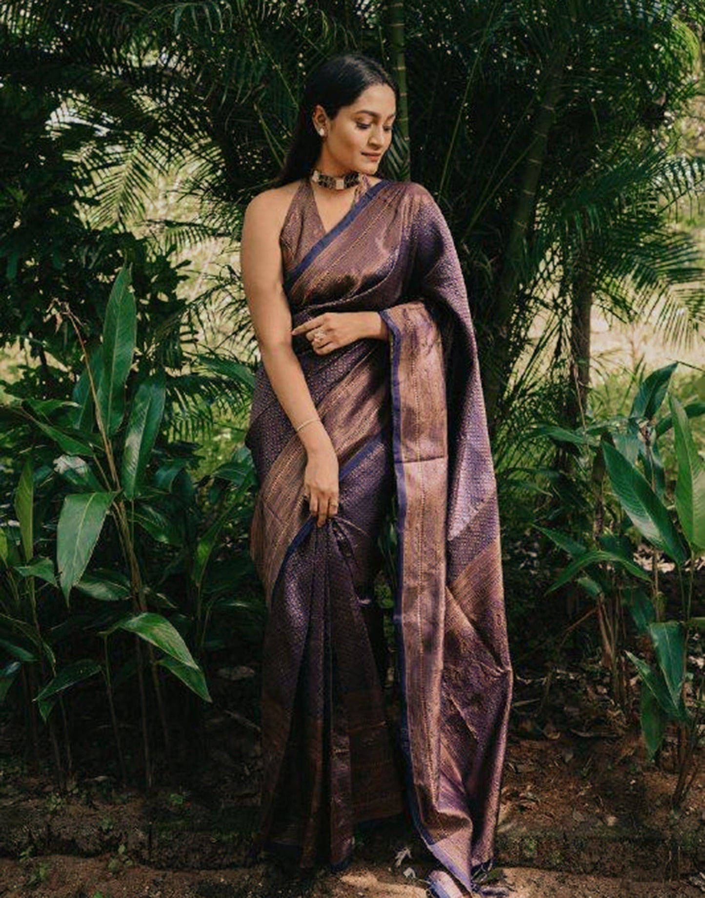 Blue Banarasi Silk Saree | Sudathi