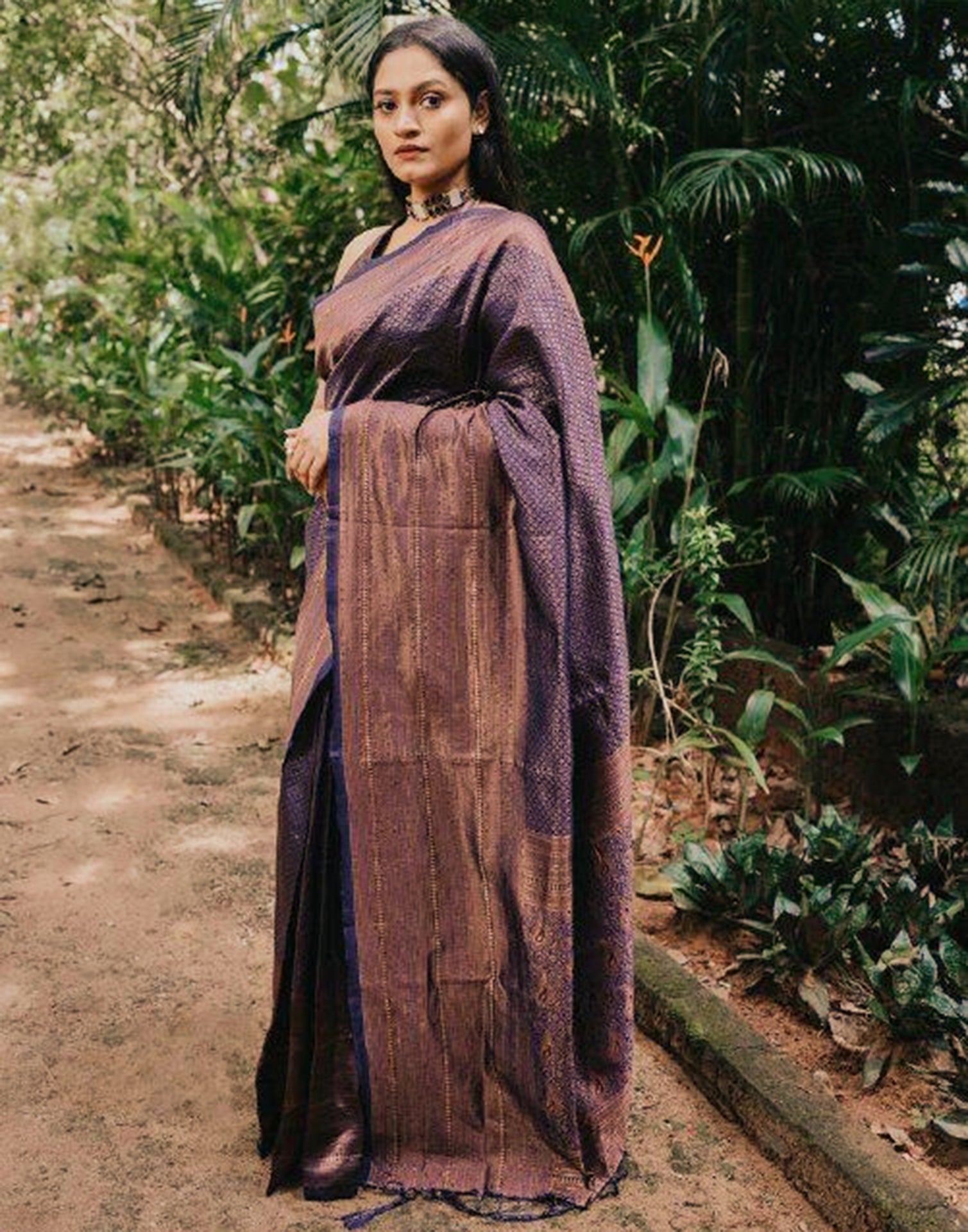 Blue Banarasi Silk Saree | Sudathi