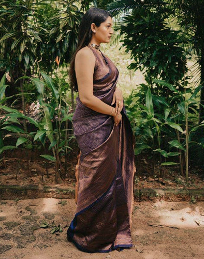 Blue Banarasi Silk Saree | Sudathi