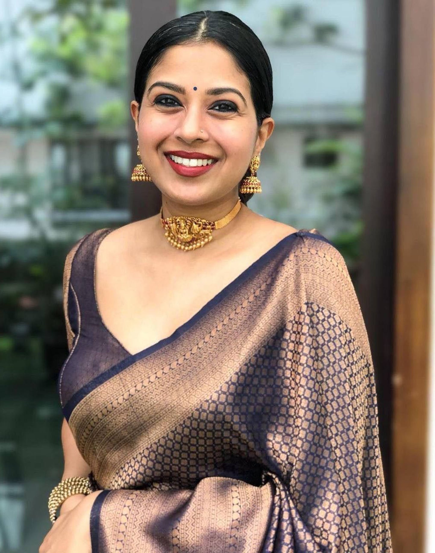 Blue Banarasi Silk Saree | Sudathi