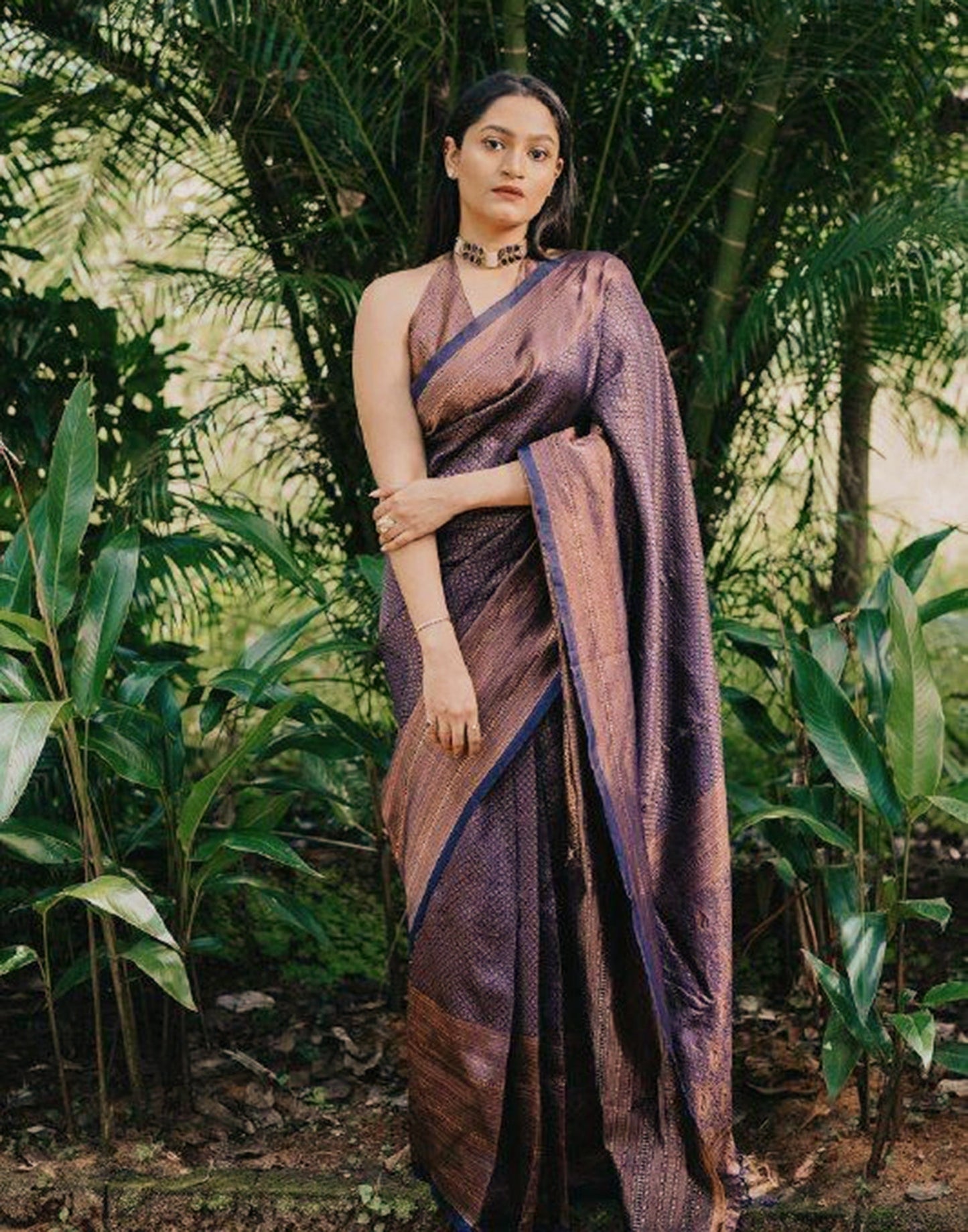 Blue Banarasi Silk Saree | Sudathi