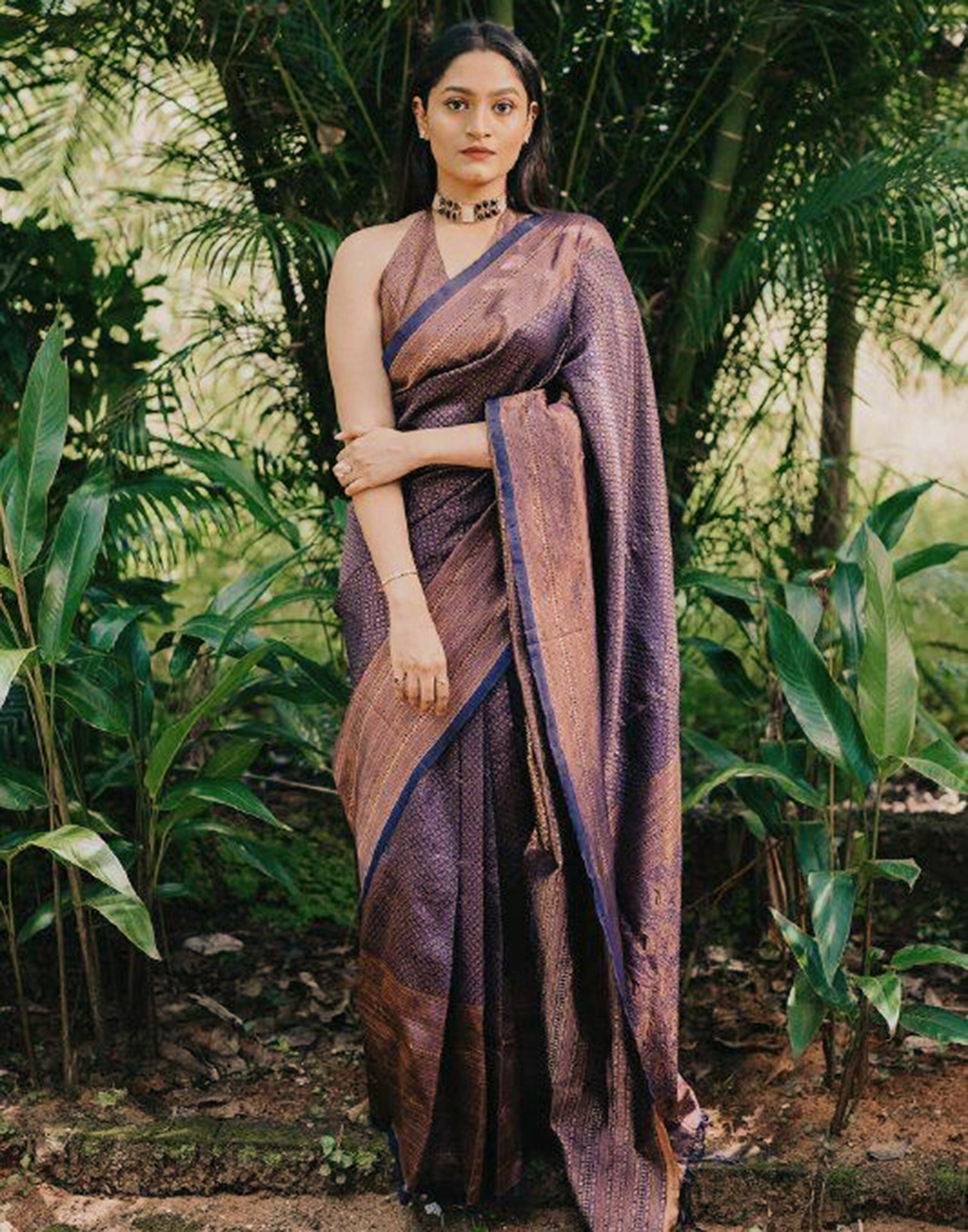 Blue Banarasi Silk Saree | Sudathi