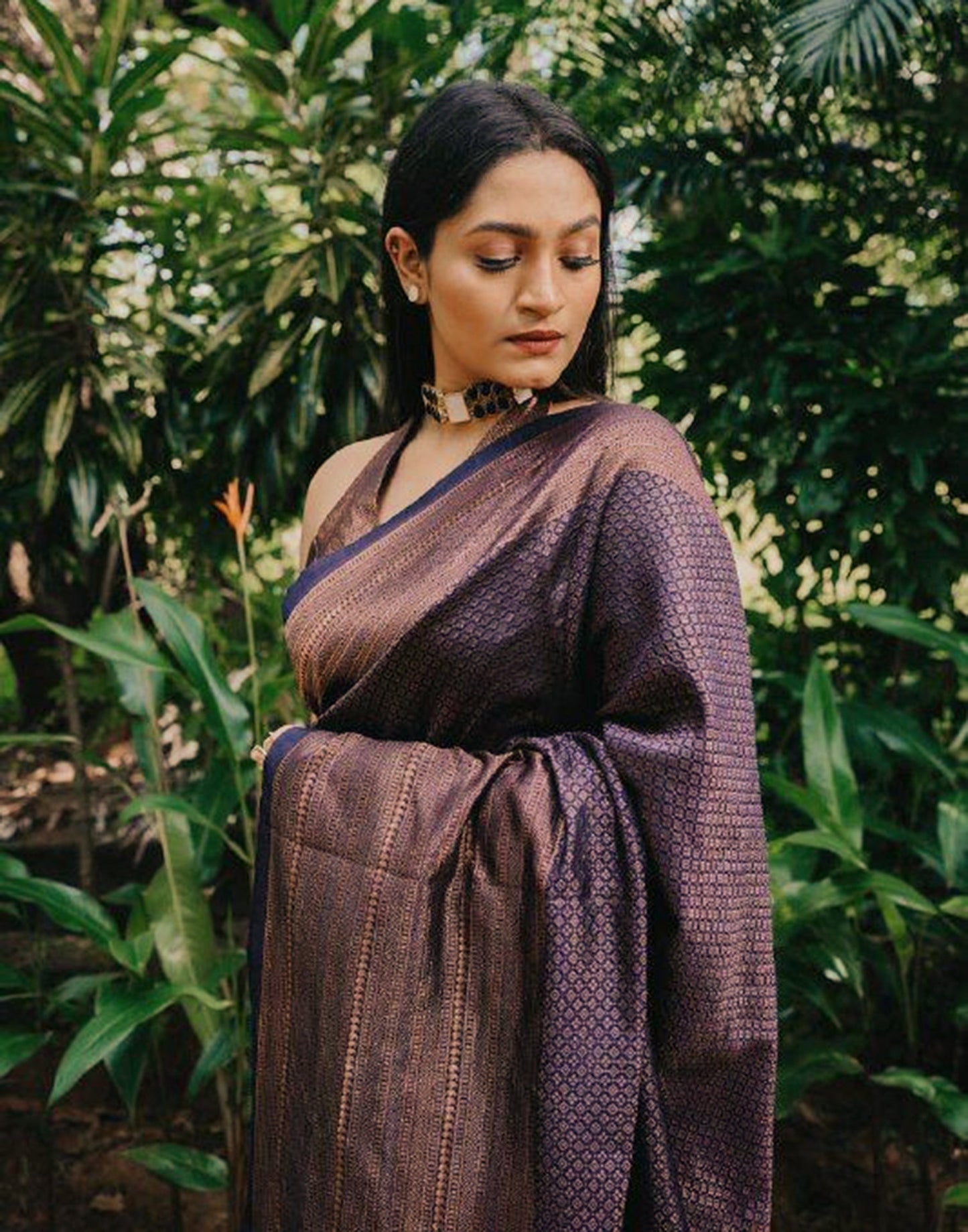 Blue Banarasi Silk Saree | Sudathi