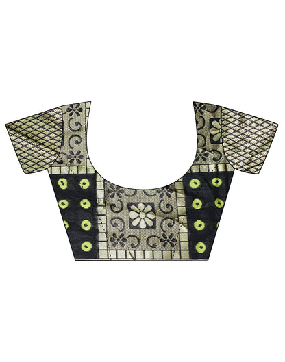 Black Silk Weaving Saree