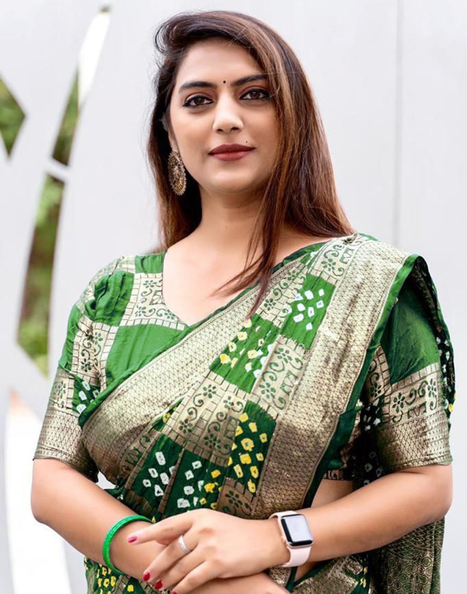 Green Banarasi Silk Saree | Sudathi