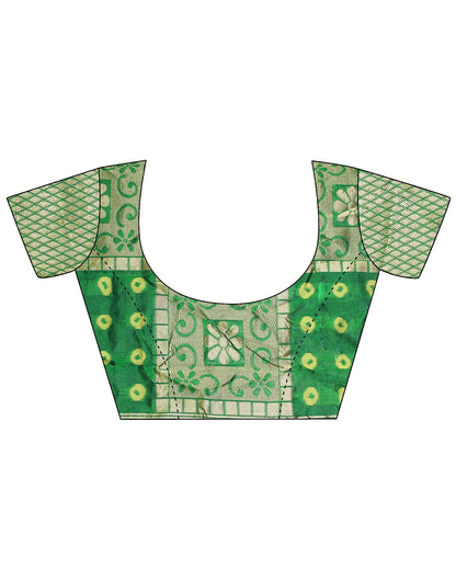 Green Banarasi Silk Saree | Sudathi