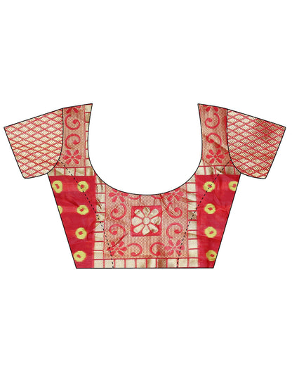 Red Banarasi Silk Saree | Leemboodi