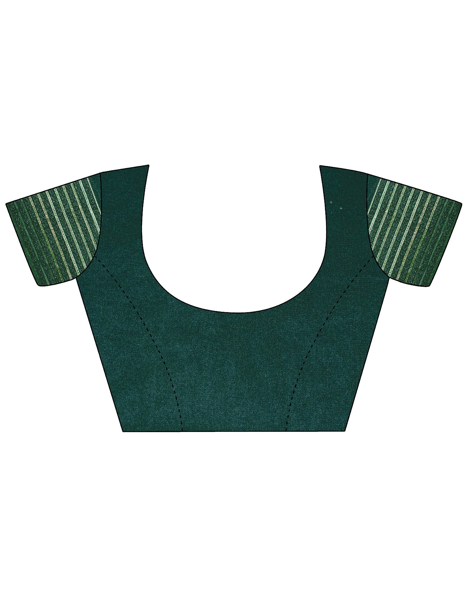 Green & Cream Georgette Printed Saree | Leemboodi