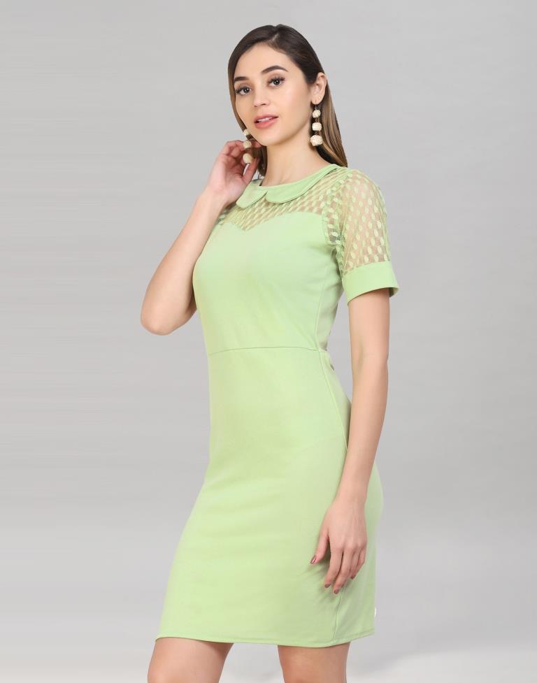 Green Knitted Bodycon Dress | Sudathi