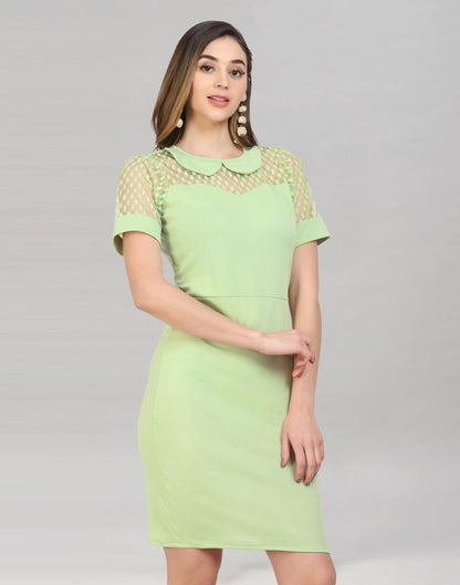 Green Knitted Bodycon Dress | Sudathi