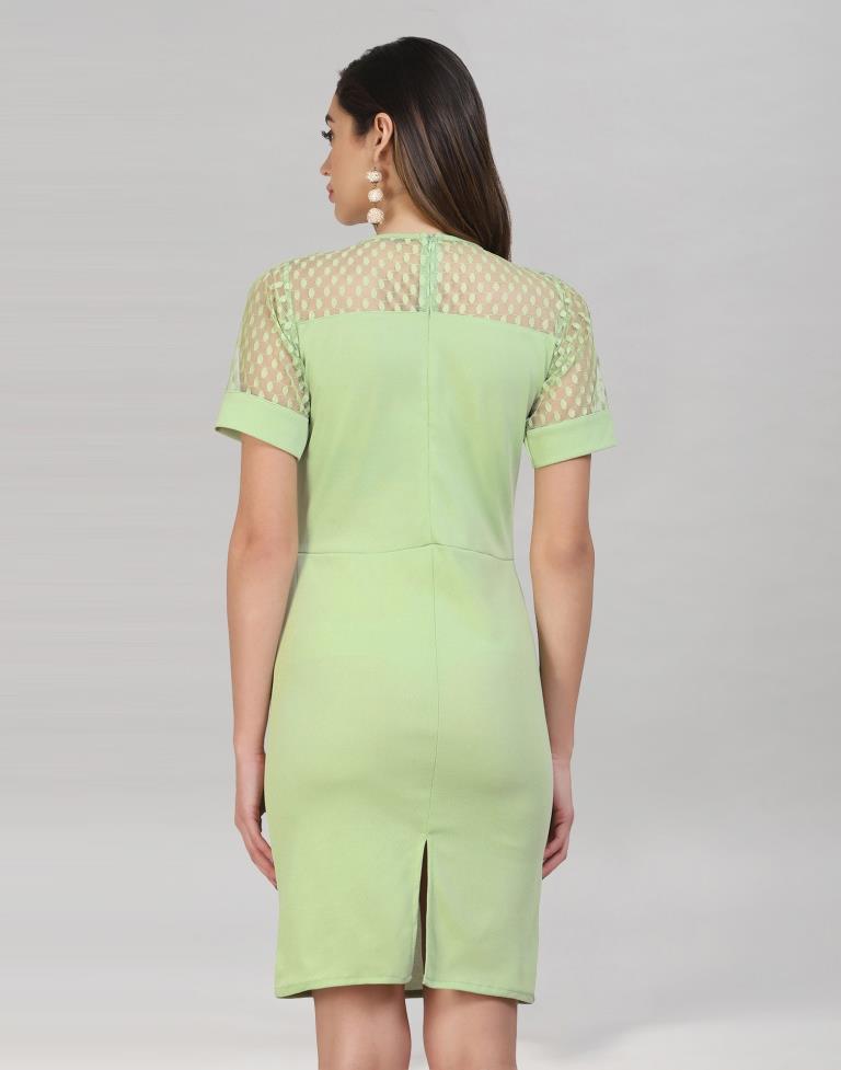 Green Knitted Bodycon Dress | Sudathi
