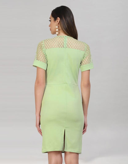 Green Knitted Bodycon Dress | Sudathi