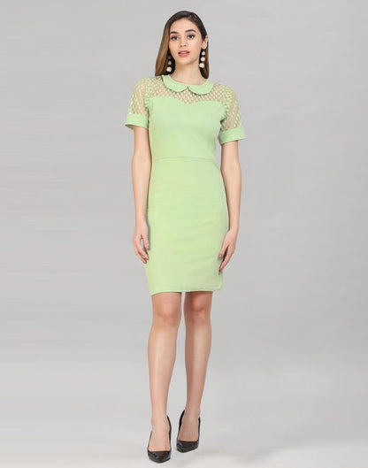 Green Knitted Bodycon Dress | Sudathi
