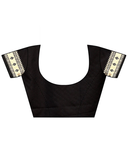 Black Paithani Silk Saree With Zari Weaving Work | Leemboodi