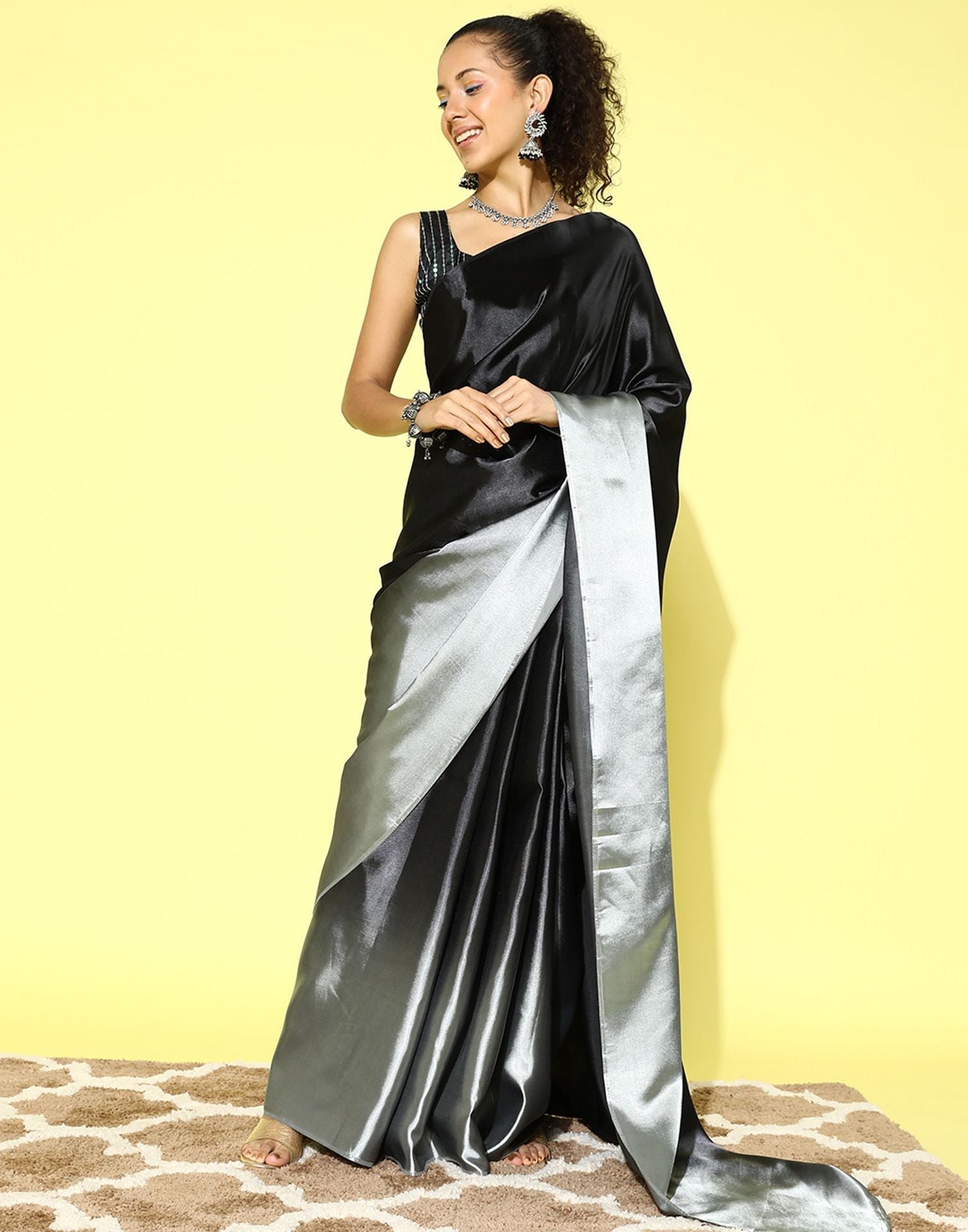 Black Silk Saree | Sudathi