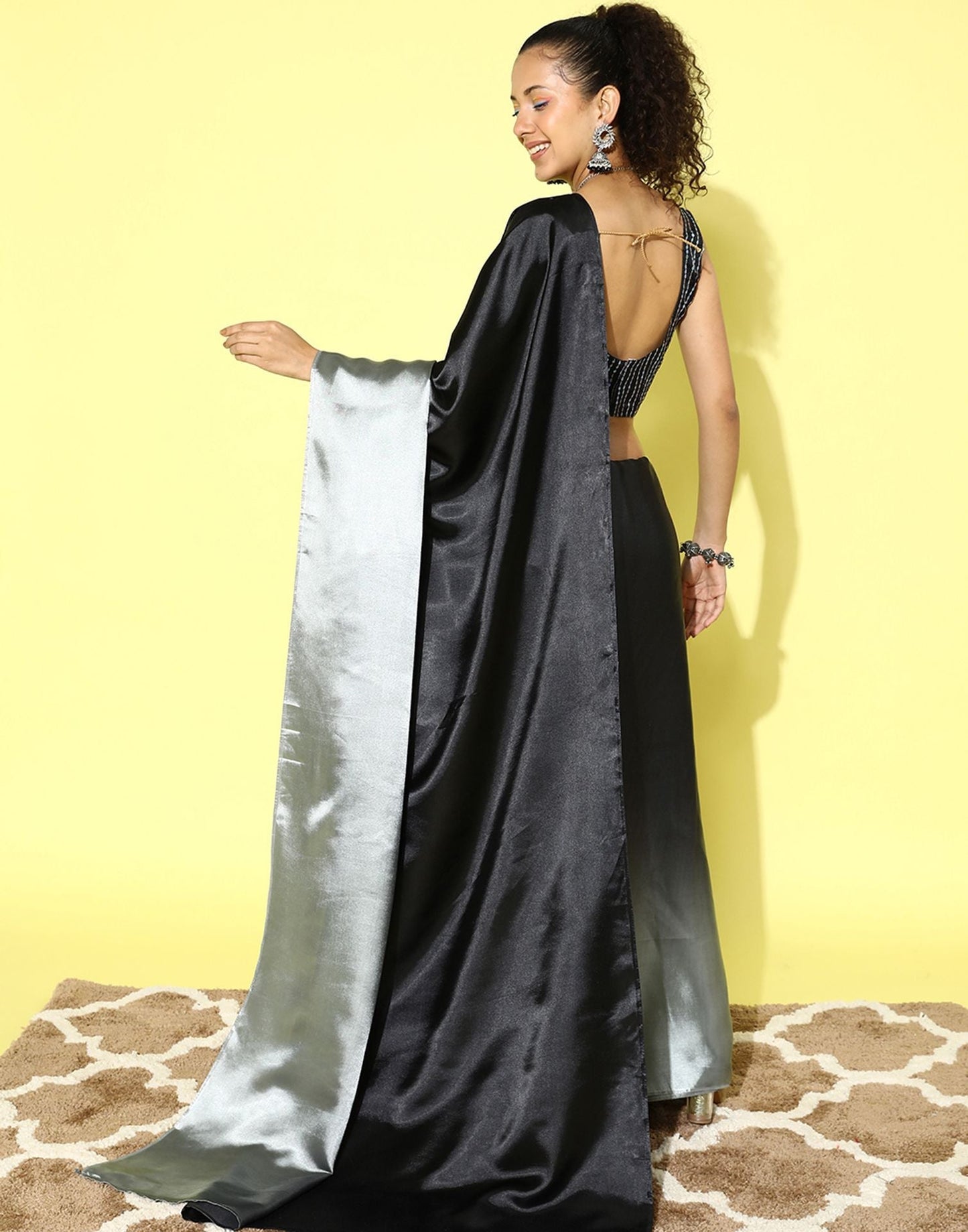 Black Silk Saree | Sudathi